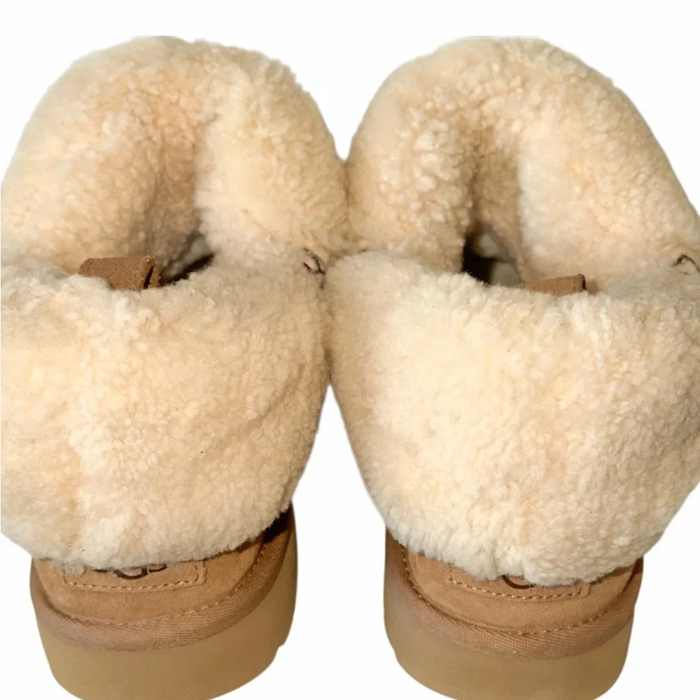UGG Classic Ultra Mini Braid Slip-On Booties Sz 9 Slippers Warm Winter Outdoor